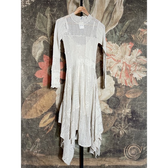 New Free People Snowflake Sweater Dress Size XS $248 - Picture 3 of 6